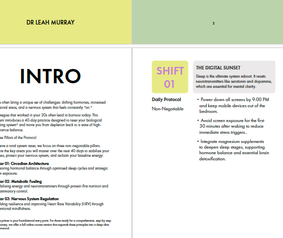 The 40+ Vitality Primer